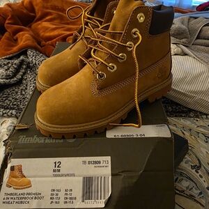 Timberland Tan Leather Toddler Boots